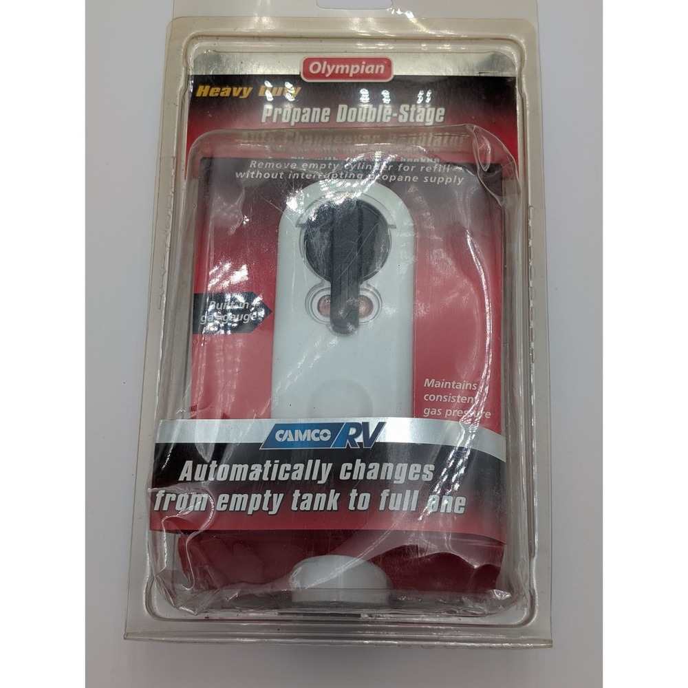 Camco Olympian Heavy Duty Propane Double-Stage Auto-Changeover Regulator - 59003